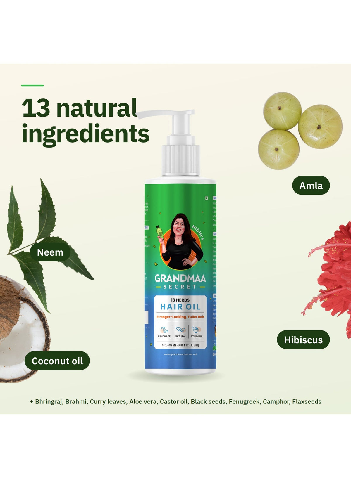 13 natural ingredients